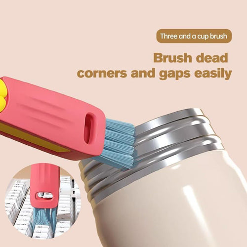 3 in 1 Cup Lid Cleaning Brush, 3 Pack Multifunctional Crevice Gap Cleaner Brush