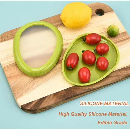 Avocado Saver and Tomato Holder - Set of 4 Reusable Storage Containers for Fridge