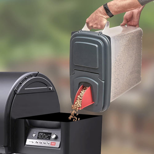 Made in the USA 40lb BPA-Free Food-Safe Pellet and Multi-Use Stackable Storage Dispenser
