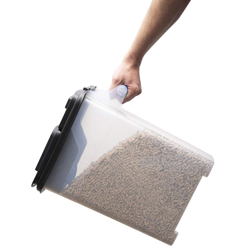 Made in the USA 40lb BPA-Free Food-Safe Pellet and Multi-Use Stackable Storage Dispenser