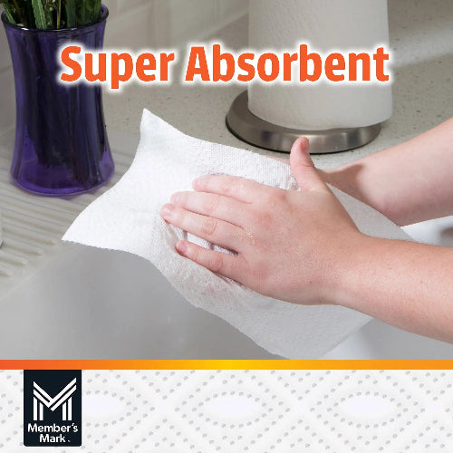 Member's Mark Select & Tear 2-Ply Paper Towels, 15 Rolls, 150 Sheets Each – strong & absorbent